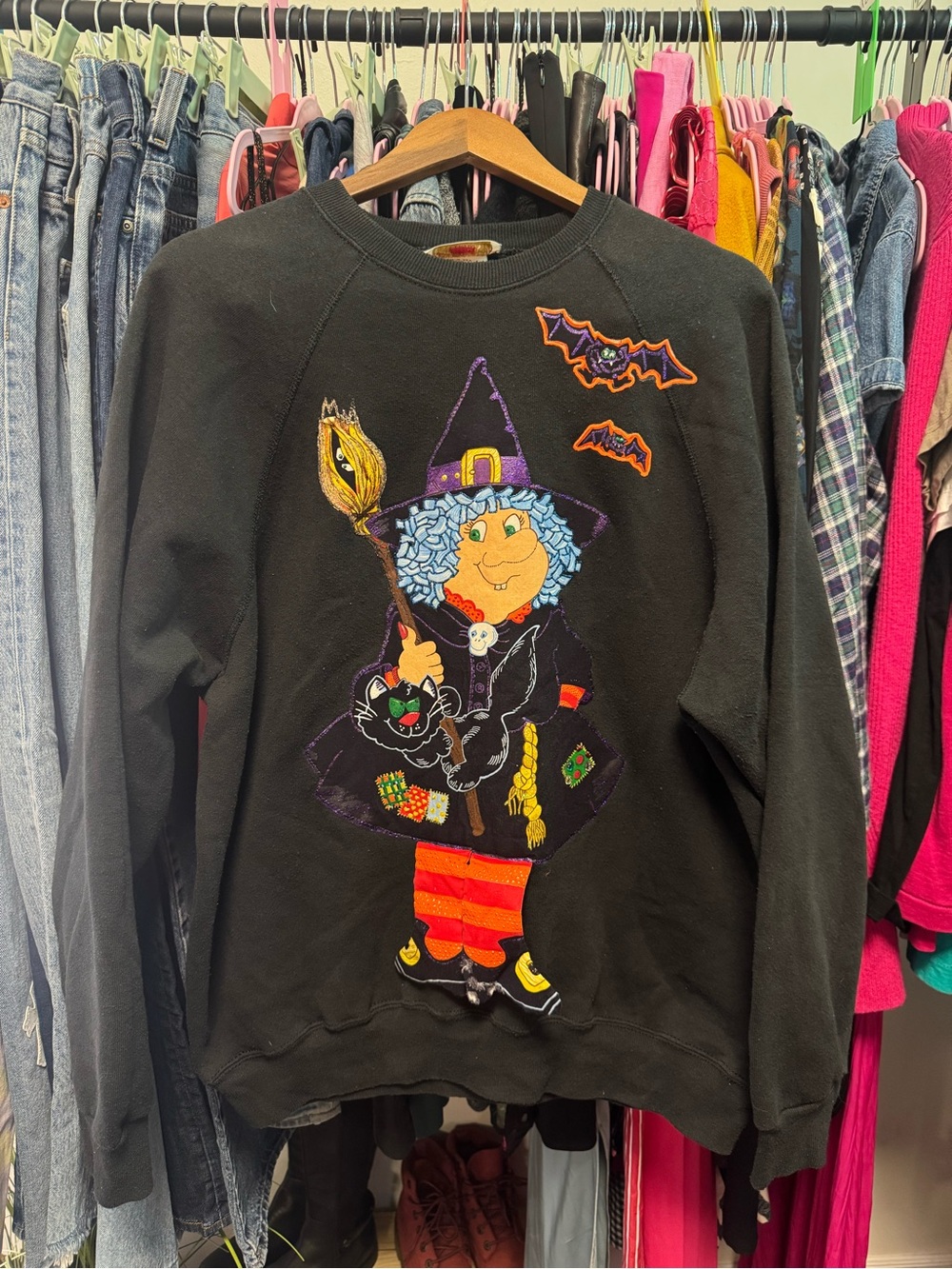 RARE Vintage 90s Lee Made in USA Halloween Sweatshirt- ONE OF A KIND!